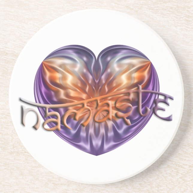 Posavasos ART Heart NAMASTE (Frente)