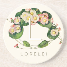 Art Nouveau Daisies fue un monograma para personal