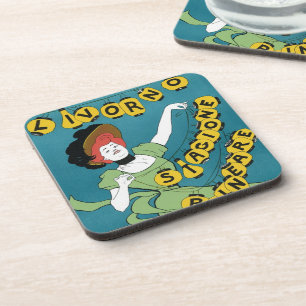 Posavasos Art Nouveau vintage, danza Livorno Senorita