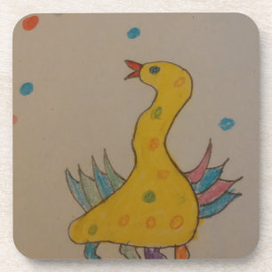 Posavasos Arte ABC de niños, pato de Pascua