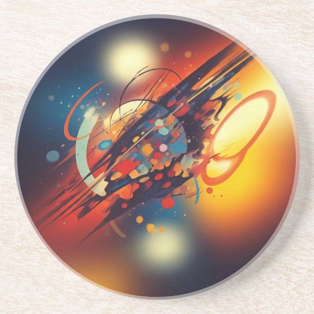 Posavasos Arte abstracto (Frente)