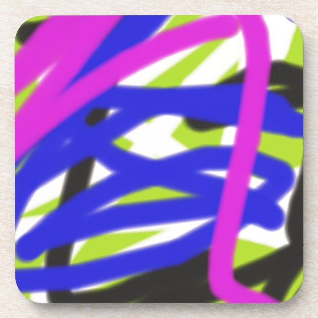 Posavasos arte abstracto 4834 coloridos (Frente)