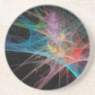 Posavasos Arte abstracto Arcoíris Hielo