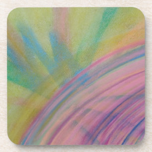 Posavasos Arte abstracto colorido único P9