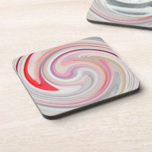 Posavasos Arte abstracto moderno de remolino #3