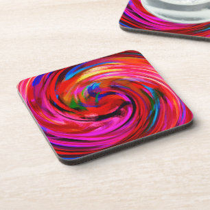 Posavasos Arte Abstracto Moderno de Remolino #9
