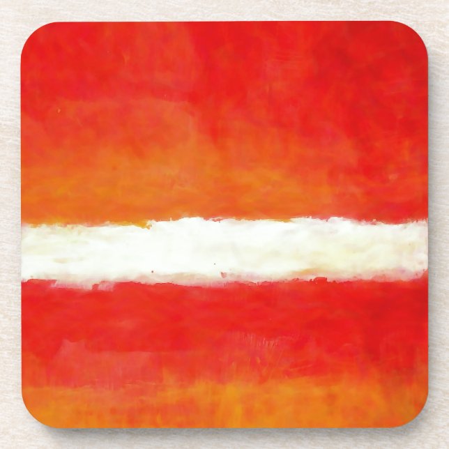 Posavasos Arte abstracto moderno - estilo Rothko (Frente)