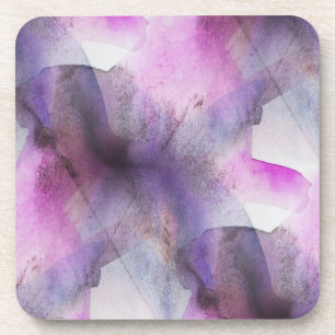 Posavasos arte abstracto púrpura del cubismo inconsútil