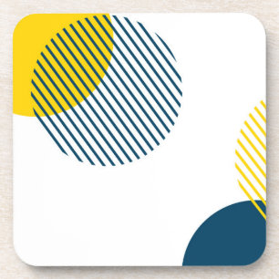 Posavasos Arte abstracto urbano moderno, sencillo, mínimo y 