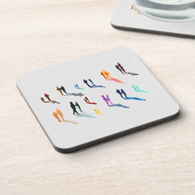 Posavasos Arte acuarela arte fino (Lado Izquierdo)