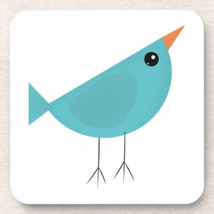 Posavasos Arte adorable y caprichoso de aves y naturaleza