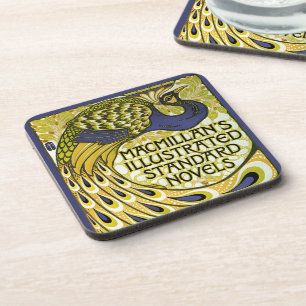 Posavasos Arte Antiguo Moderno, pluma de pavo real de Macmil