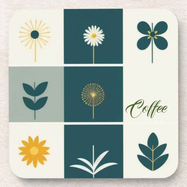 Posavasos Arte café moderno (Frente)