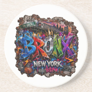 Posavasos Arte callejero de graffiti urbano del Bronx Nueva