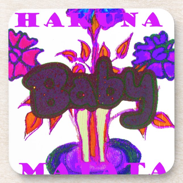 Posavasos Arte cardíaco keniano: Amo a Kenia (Frente)