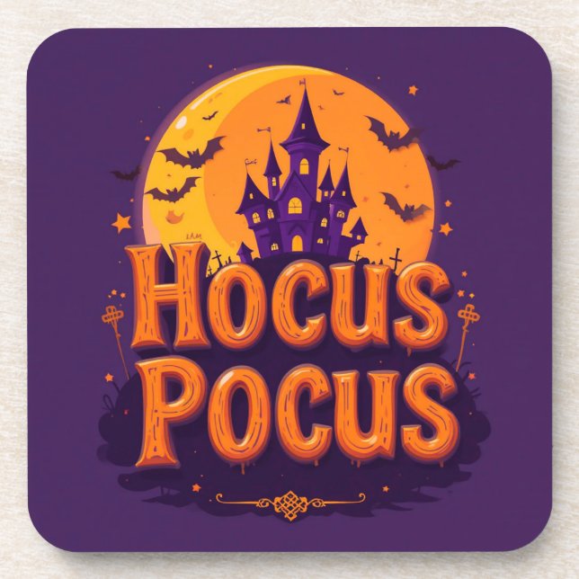 Posavasos Arte con tema de Halloween (Frente)