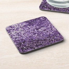 Posavasos Arte de Ai de la estrella púrpura brillante 