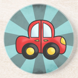 Posavasos Arte de Automóvil de Juguete Retro Divertido