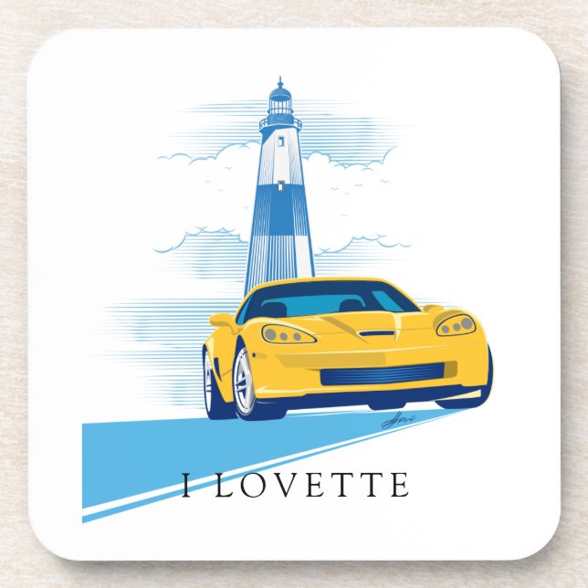 POSAVASOS ARTE DE AUTOMÓVIL ELEGANT VETTE (Frente)