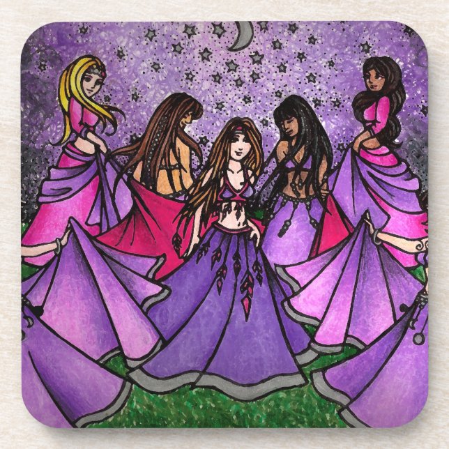 Posavasos Arte de bailarina Belly (Frente)