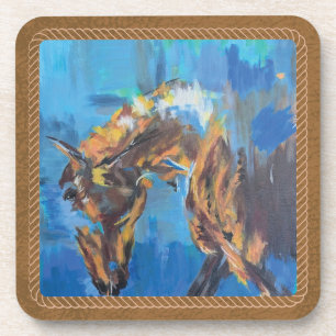 Posavasos Arte de Caballo Abstracto