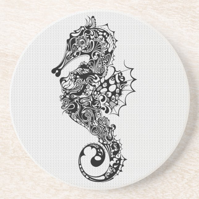 Posavasos Arte de caballos en el Mar Negro y Blanco (Frente)