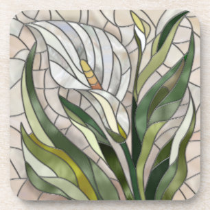 Posavasos Arte de Calla Lily Mosaic