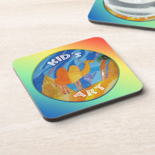Posavasos Arte de camello por niños