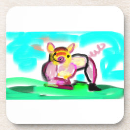 Posavasos Arte de cerdo lindo 