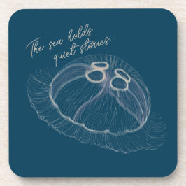 Posavasos Arte de Jellyfish dibujado a mano