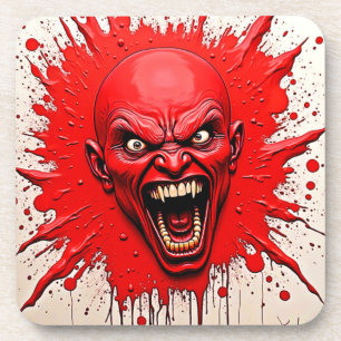 Posavasos Arte de la ira de los Demonios Rojos
