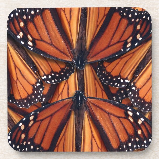 Posavasos arte de la mariposa monarca (Frente)