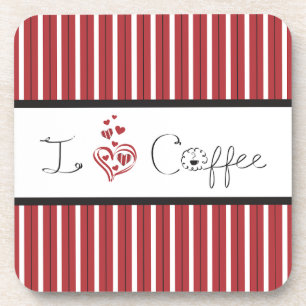 Posavasos Arte de letras 'Amo el café'