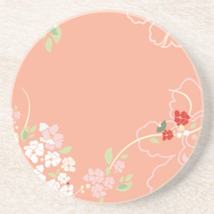 Posavasos Arte de línea floral
