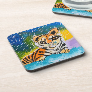 Posavasos "Arte de los niños" de Baby Tiger