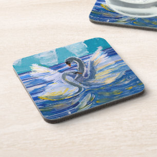 Posavasos "Arte de los niños" en Swans