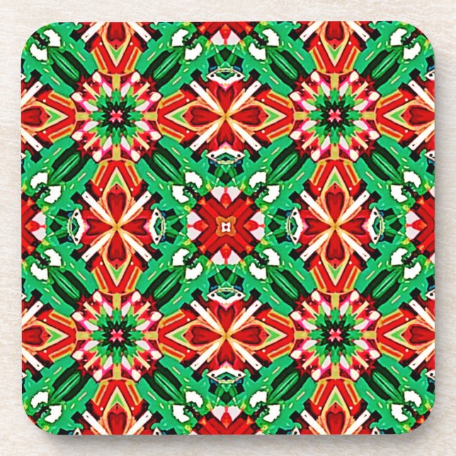 Posavasos Arte de Mandala de Sueño Caleidoscópico (Frente)
