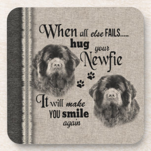 Posavasos Arte de Newfoundlander cuando todo falla