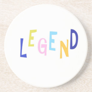 Posavasos arte de palabras de leyenda