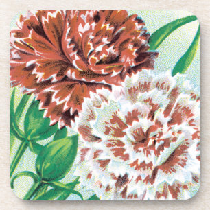 Posavasos Arte de Paquete de Semillas Antiguas, Flores Clave