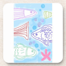 Arte de peces junto al mar