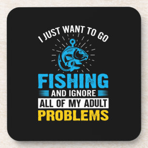 Posavasos Arte De Pesca Que Solo Quiero Ir A Pescar