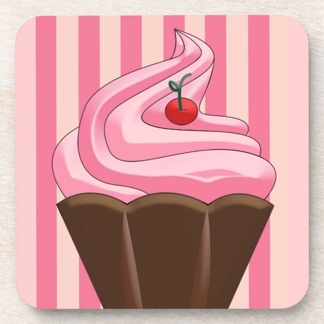 Posavasos Arte de Postre Dulce de Verano (Frente)