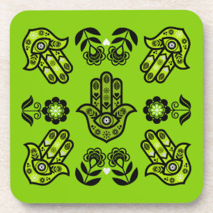 Posavasos Arte de Protección de la Mano Hamsa