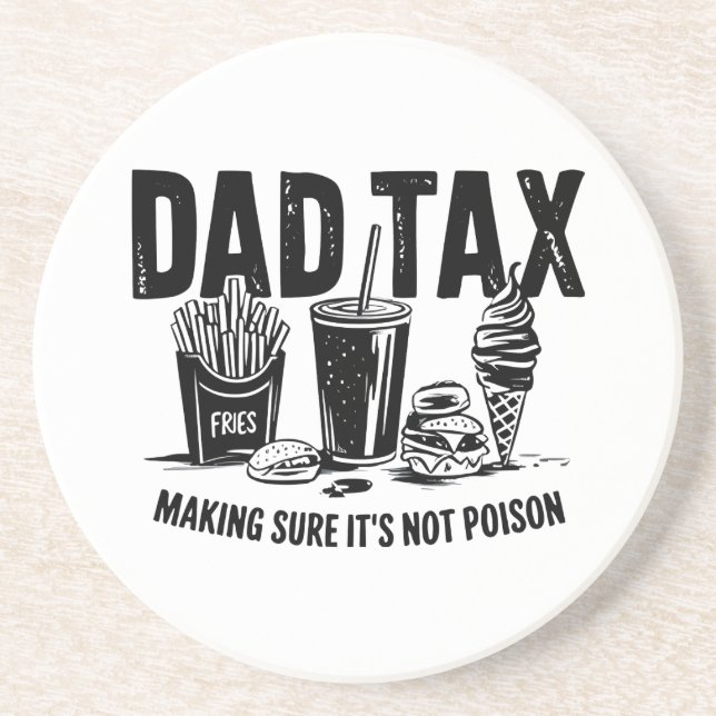 Posavasos Arte de refrigerios con problemas tributarios de p (Frente)