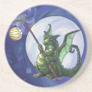 Posavasos Arte de reloj de dragón