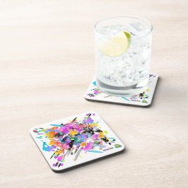 POSAVASOS ARTE DE SPLATTER PUNK GRUNGE