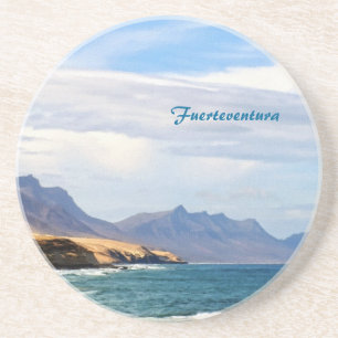 Posavasos Arte de viaje a la costa oceánica de Fuerteventura