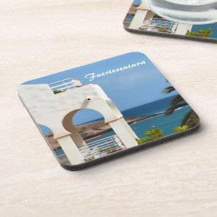Posavasos Arte de viaje costero de Fuerteventura