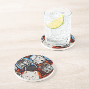 POSAVASOS ARTE DE WOLF DEL SUROESTE